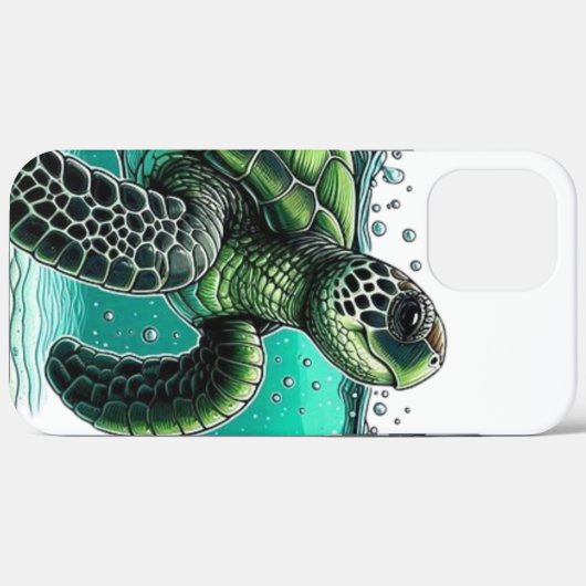🌊 Ocean Explorer Sea Turtle 🐢 Case-Mate iPhone Case (Achterkant (horizontaal))