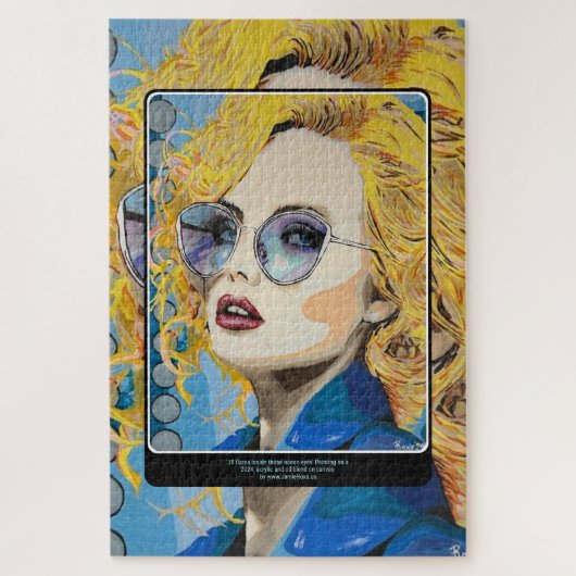 'Ocean Eyes' Schilderij op een Legpuzzel (Verticaal)