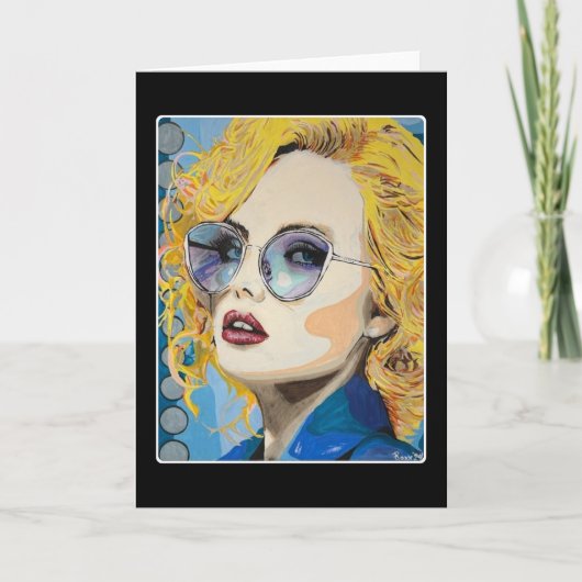 'Ocean Eyes' Schildering op een  Bedankkaart (Voorkant)