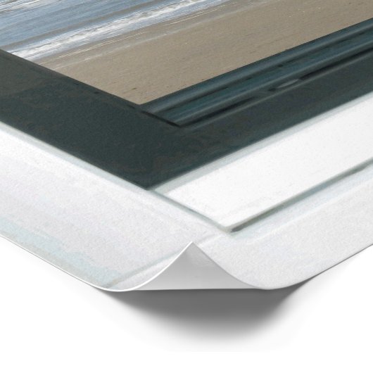 Ocean Fake Window Uitzicht Poster (Hoek)