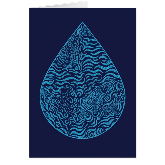 Ocean Family Drop-kaartje (Voorkant)