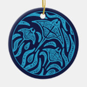 Ocean Family Manta Rays Ornament (Voorkant)
