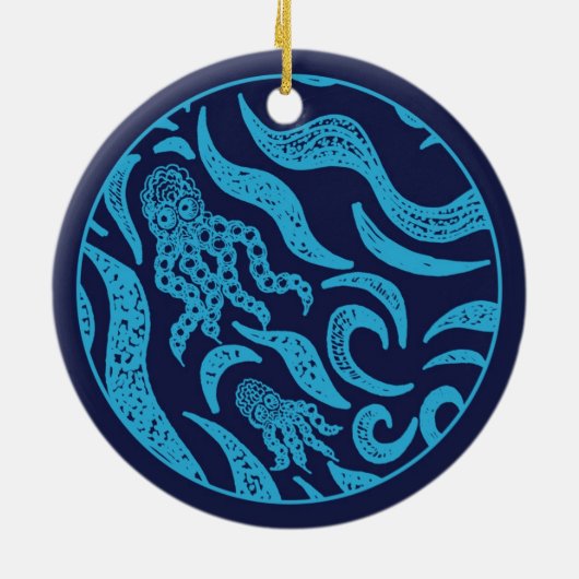 Ocean Family Octopus Ornament (Achterkant)