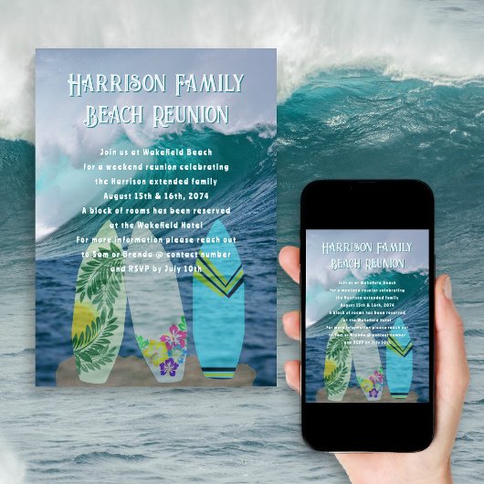 Ocean Family Reunion Surboards Kaart