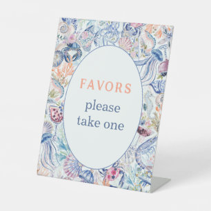 Ocean Favors Tafel Reclamebord Met Voetstuk