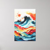 Ocean Fire Dance Canvas Afdruk (Voorkant)