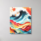 Ocean Fire Dance Canvas Afdruk (Voorkant)