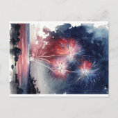 Ocean Fireworks-Briefkaart Briefkaart (Voorkant)