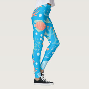 Ocean Fish Design Tights, Meisjes Vrouwen Leggings