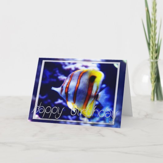 Ocean Fish Happy Birthday Wenskaart Kaart (Voorkant)