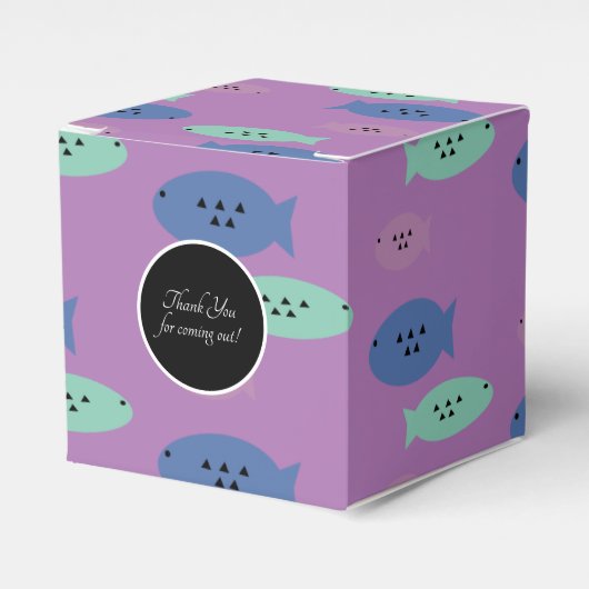 Ocean Fish Party Favor Box Bedankdoosjes (Voorkant Zijde)