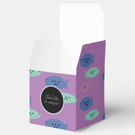 Ocean Fish Party Favor Box Bedankdoosjes (Geopend)