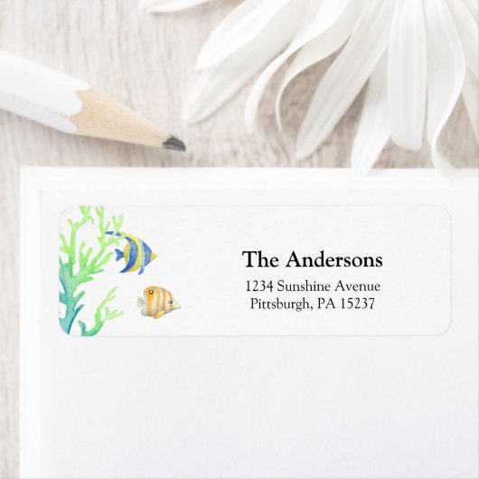 Ocean Fish Return-adres Etiket (Insitu)
