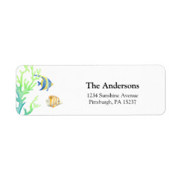 Ocean Fish Return-adres Etiket