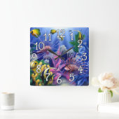 Ocean Fish Sealife Family room Wall klok (Huis)