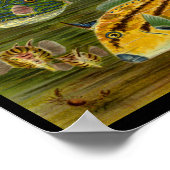 Ocean Fish Yellow Green Blue Art Print (Hoek)