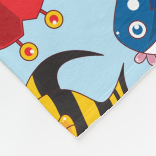 Ocean Fishing Fleece Blanket (Hoek)