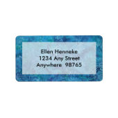 Ocean Floor Batik Etiket (Voorkant)