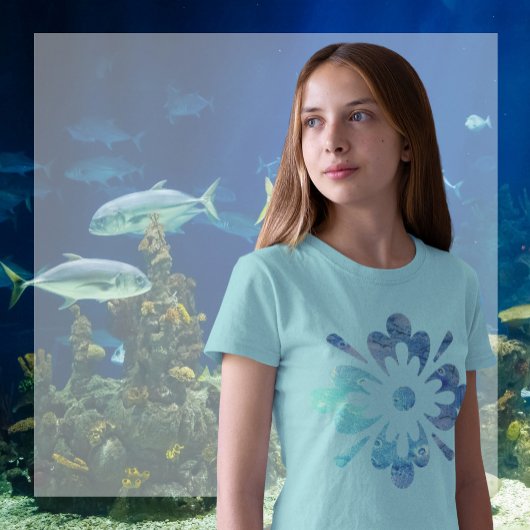 Ocean Floor Topography Ornament T-shirt