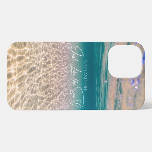 Ocean Floor Wild en Free Summer Beach iPhone Case iPhone Hoesje (Achterkant horizontaal)