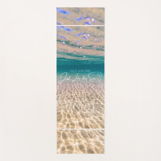Ocean Floor Wild en Free Summer Beach Yogamat (Voorkant)
