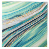 Ocean Flow abstract Tegeltje (Voorkant)