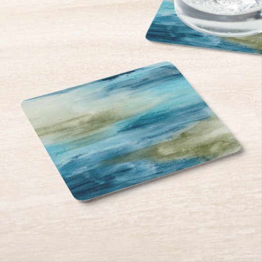 Ocean Flow II Kartonnen Onderzetters (Schuin)
