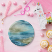 Ocean Flow II Papieren Bordje (Feest)