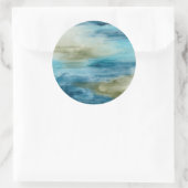 Ocean Flow II Ronde Sticker (Tas)