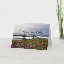 Ocean Flowers Adult Baptism Kaart