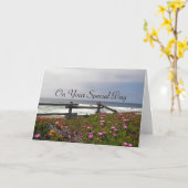 Ocean Flowers Adult Baptism Kaart (Gele Bloem)