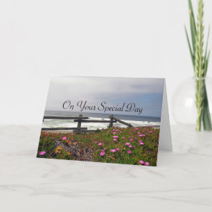 Ocean Flowers Adult Baptism Kaart