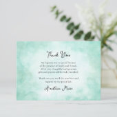 Ocean Foam Orthodox Christelijk Doopsel Bedankkaart (Staand voorkant)