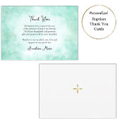 Ocean Foam Orthodox Christelijk Doopsel Bedankkaart