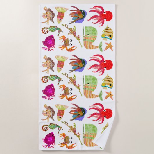 Ocean Friends Beach Towel Strandlaken (Voorkant)