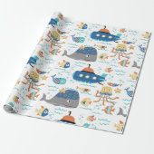 Ocean Friends Cadeaupapier (Uitgerold)