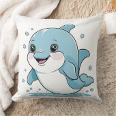 Ocean Friends Cute Sea Creatures Dolphin  Kussen (Deken)