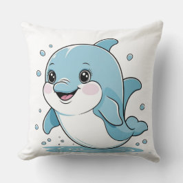 Ocean Friends Cute Sea Creatures Dolphin  Kussen