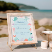 Ocean Friends Pastel Baby shower voorkeursbord Poster