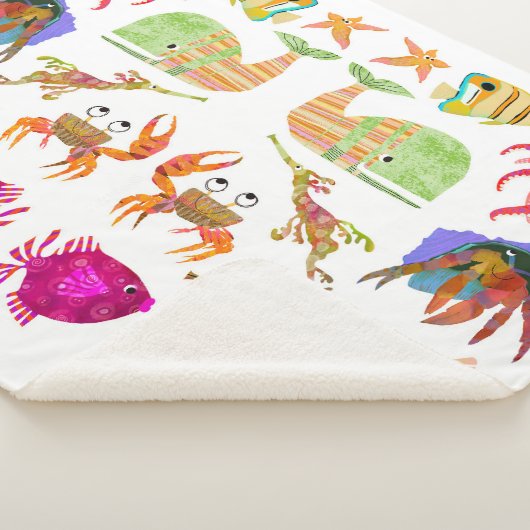 Ocean Friends-Small Size Sherpa Deken (3/4)