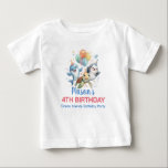 Ocean Friends Verjaardag T-shirt<br><div class="desc">Deze vrolijke uitnodiging voor de verjaardag van een peuter bevat dolfijnen en glimlachende schildpadvrienden. Een vriendelijk onderzees ontwerp dat ideaal is voor jonge kinderen die van speelse zeeen houden.</div>