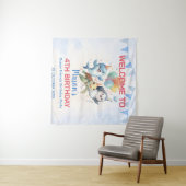 Ocean Friends Verjaardag Tapestry Wandkleed (In Situ (horizontaal))