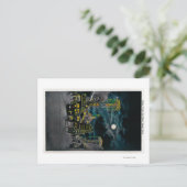 Ocean Front in Night, Ocean Park Briefkaart (Staand voorkant)