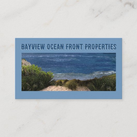 Ocean Front Properties Visitekaartje (Voorkant)
