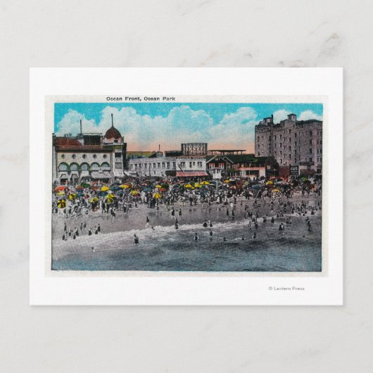Ocean Front Swimming, Ocean Park Briefkaart (Voorkant)