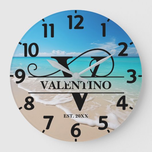 Ocean Front V-monogram Grote Klok (Voorkant)