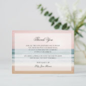 Ocean Funeral Bedankt kaart | Memorial Card (Staand voorkant)