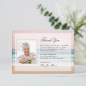 Ocean Funeral Bedankt kaart | Memorial Card (Staand voorkant)