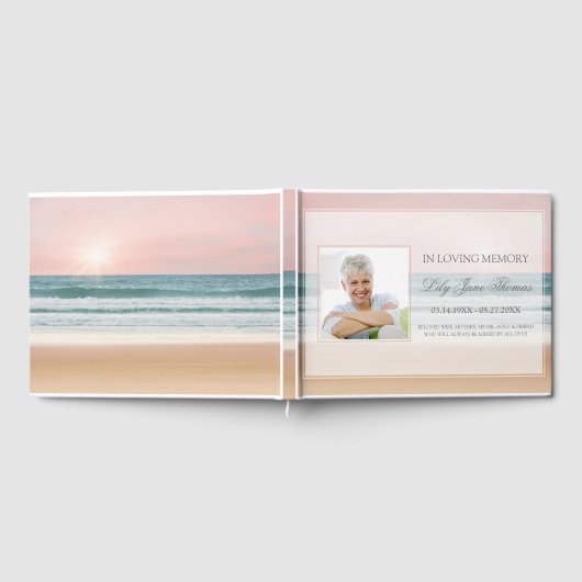 Ocean Funeral Guest Book | In liefdevolle herinner Gastenboek (Volledig)