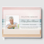 Ocean Funeral Guest Book | In liefdevolle herinner Gastenboek (Voorkant)